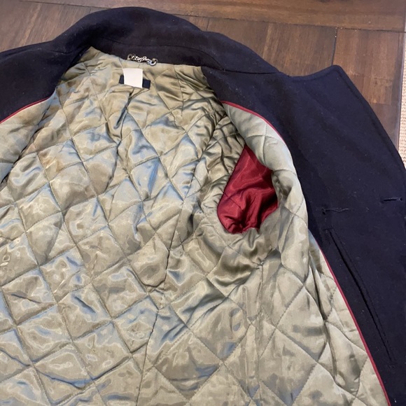 J Crew thinsulate lined, wool, navy pea coat xs - Picture 6 of 7